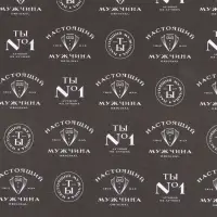Бумага упаковочная крафтовая &laquo;Мужской паттерн&raquo;, 50&times;70 см