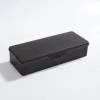 Бокс для хранения мелочей, 18.8&times;7.1&times;4 см, чёрный полупрозрачный