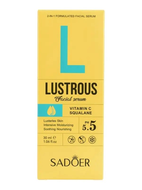 Увлажняющая сыворотка для лица Sadoer с Витамином С и скваланом, 30 мл