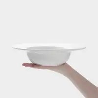 Тарелка для пасты Hanna Kn&ouml;vell, 650 мл, d=26.5 см, фарфор, белая