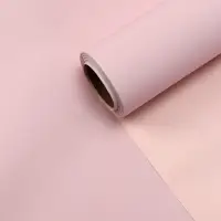 Пленка матовая двухсторонняя для цветов, нежно розовый, 0.50&times;10 м 65 мкм, пастельная серия