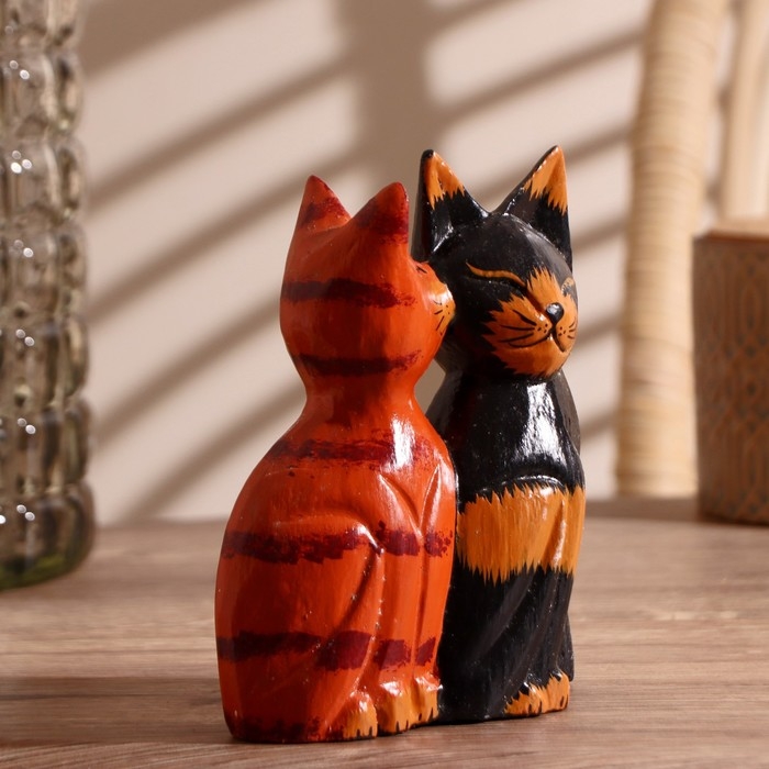 Интерьерный сувенир Интерьерный сувенир "Пара милых кошек" 15 см