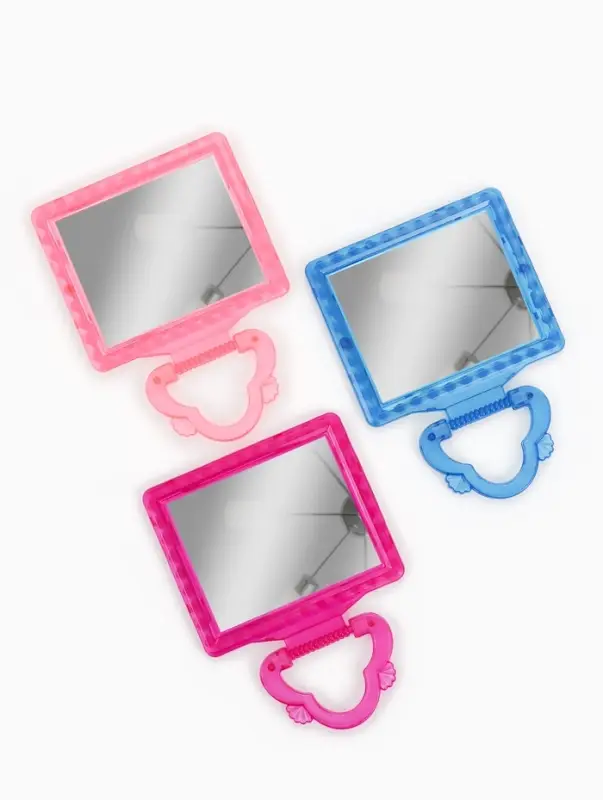 Зеркало настольное, с рамкой для фото, настенное, 14.3&times;17.5 см, (8.5&times;12 см), МИКС