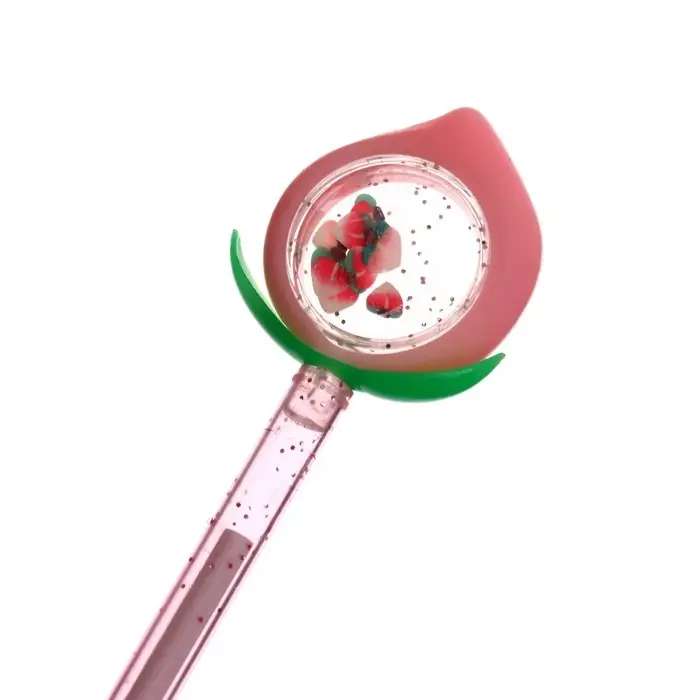 Ручка - прикол гелевая МИКС Блеск-клубничка (штрихкод на шт.)