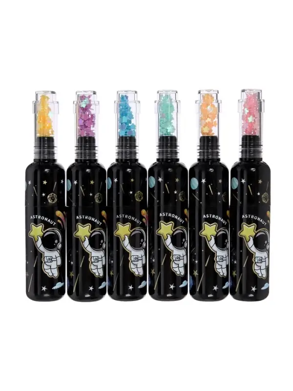 Набор маркеров-текстовыделителей &laquo;Мини-Бутылочка/Планеты&raquo;, 6 цветов, скошенный наконечник, узел 5 мм