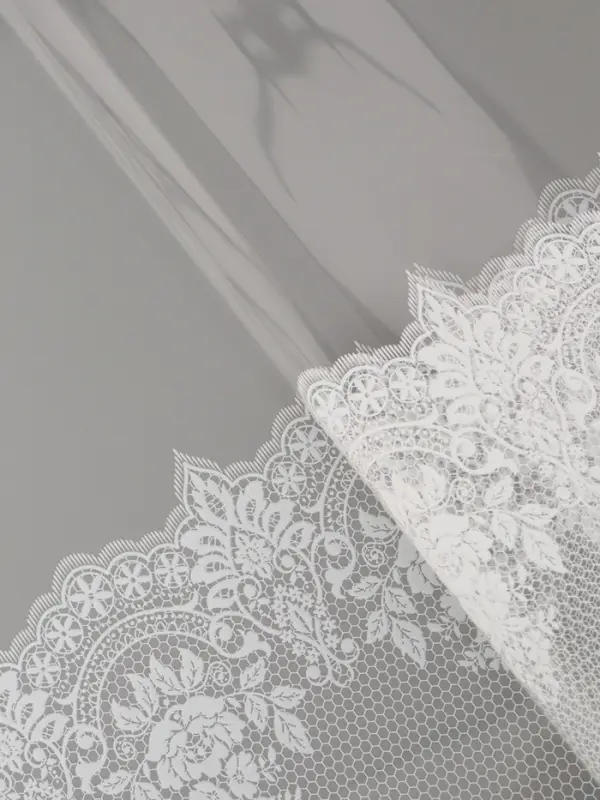 Пленка для цветов "Ажур", белая, 0,6 х 9.3&plusmn;5% м, 40 мкм, 200 гр