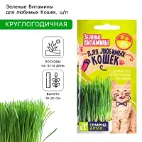 Семена &laquo;Зеленые Витамины&raquo; для любимых Кошек, 10 г, &laquo;Семена Алтая&raquo;