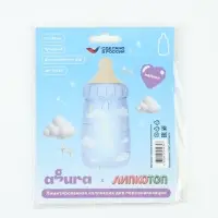 Воздушный шар фольгированный 34" &laquo;Бутылочка&raquo;, голубой