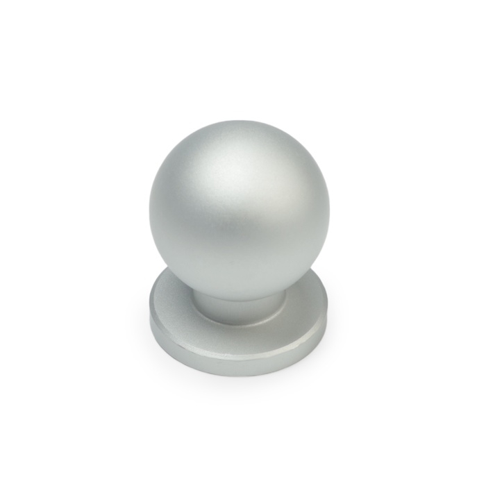 Ручка-кнопка CAPPIO RK146, d=20 мм, цвет матовый хром, 8 шт.