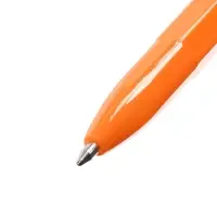 Набор ручек шариковых 4 штуки, стержень 0.7 мм, синий, корпус оранжевый с синим колпачком