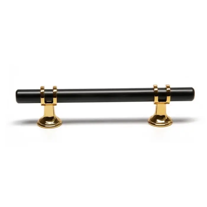 Ручка-рейлинг CAPPIO RSC003, м/о 96 мм, d=12 мм, цвет черный с золотом