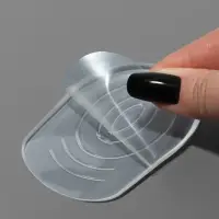 Подпяточники для обуви, с протектором, на клеевой основе, силиконовые, 8.7&times;5.7 см, пара, прозрачные