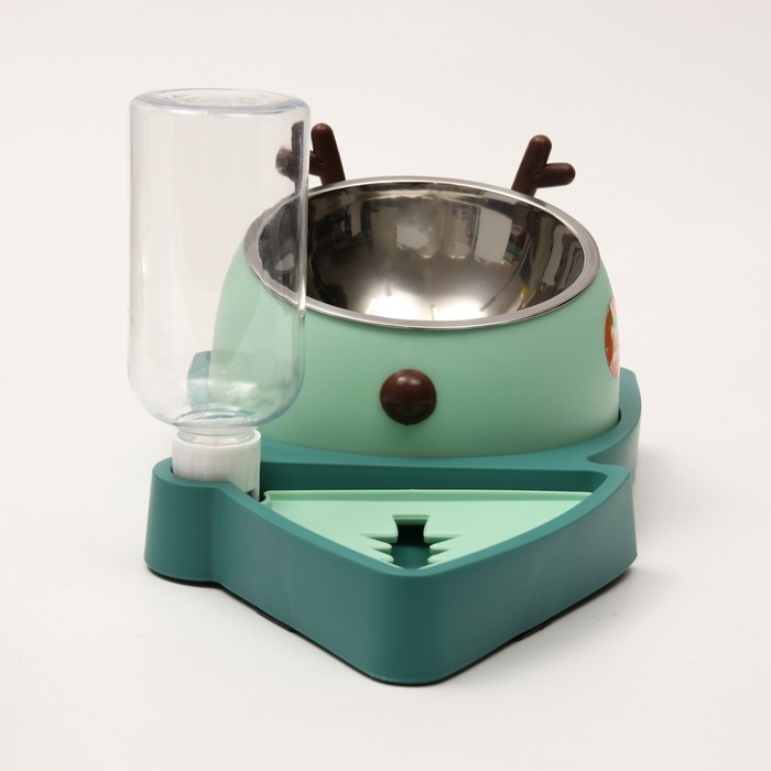 Миска металлическая на пластиковом основании, 31,8 х 20 х 14 см, зелёная Миска металлическая на пластиковом основании, 31,8 х 20 х 14 см, зелёная