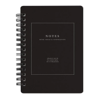 Блокнот 100х140мм 120л.клетка,спираль,Be Smart Notes черн,N3731