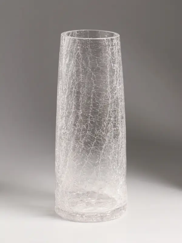 Ваза стекло настольная "Паутинка" классик, 25х10 см, прозрачный