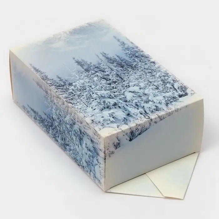 Подарочная коробка - конфета новогодняя складная «Декабрь», 14×22×8 см Подарочная коробка - конфета новогодняя складная «Декабрь», 14×22×8 см
