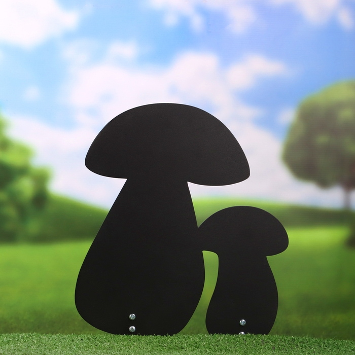 Садовые фигуры  Садовые фигуры "Ежик на поляне" черный