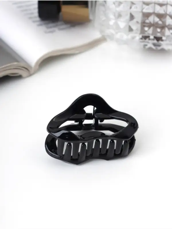 Набор для волос QF &laquo;Вивьен&raquo;, 4 резинки 5.5 см, краб 4.5 см, волна, чёрный