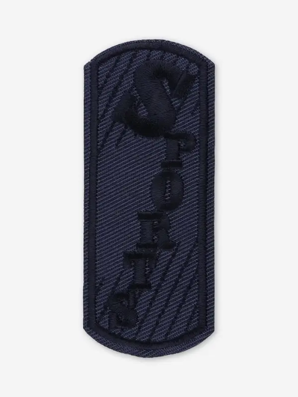 Термоаппликация Sport, 3.6×9.2 см, тёмно-синяя Термоаппликация Sport, 3.6×9.2 см, тёмно-синяя