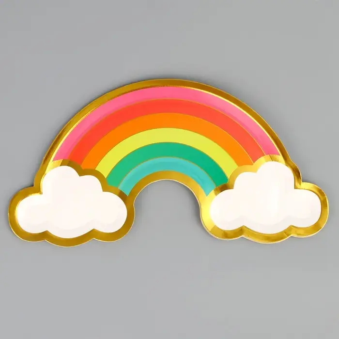 Тарелка одноразовая бумажная «Радуга» Тарелка одноразовая бумажная «Радуга»