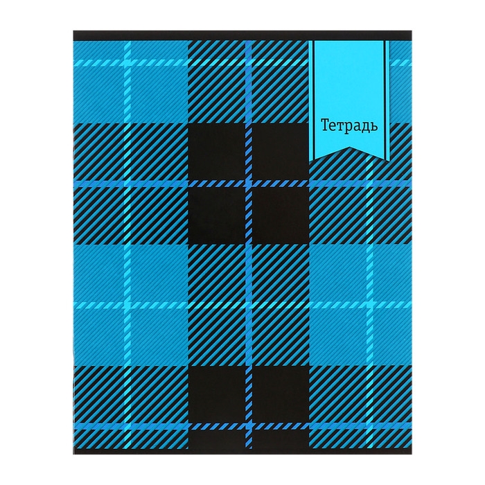 Комплект тетрадей из 5 штук, 48 листов в клетку Calligrata Комплект тетрадей из 5 штук, 48 листов в клетку Calligrata "Шотландка", обложка мелованный картон, блок №2, белизна 75% (серые листы)