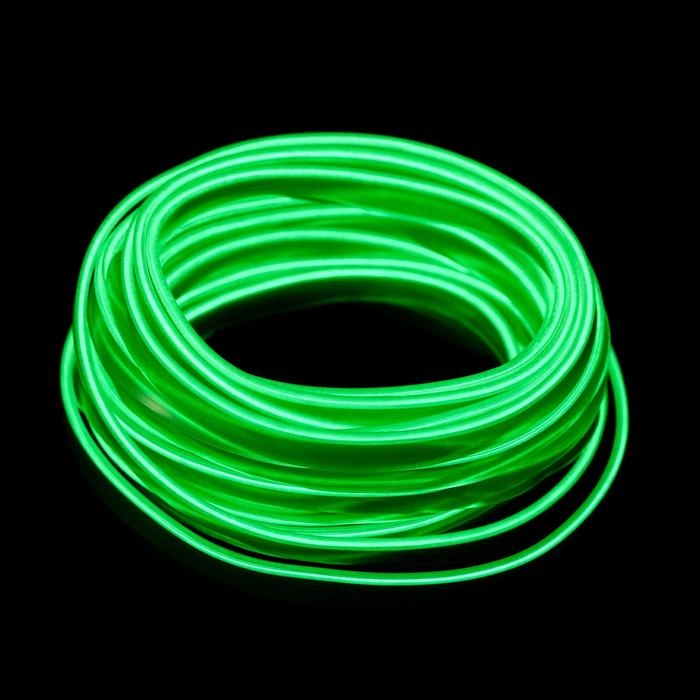 Неоновая нить Cartage для подсветки салона, адаптер питания 12 В, 7 м, зеленый Неоновая нить Cartage для подсветки салона, адаптер питания 12 В, 7 м, зеленый