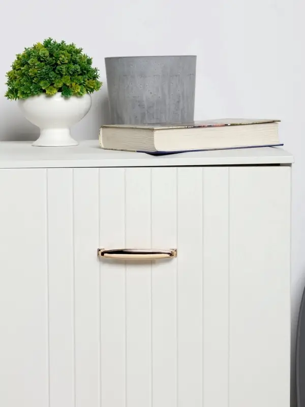 Ручка-скоба мебельная ТУНДРА РС192GP, м/о 96 мм, цвет золото