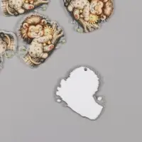 Декор для творчества акрил "Львёнок в пижамке сладко спит на брёвнышке" 3х3х0,2 см Декор для творчества акрил "Львёнок в пижамке сладко спит на брёвнышке" 3х3х0,2 см