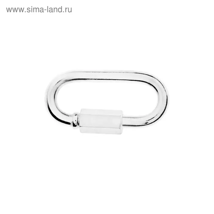 Карабин винтовой ТУНДРА krep, М6, оцинкованный, 1 шт. Карабин винтовой ТУНДРА krep, М6, оцинкованный, 1 шт.