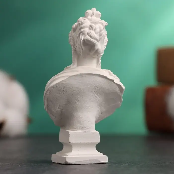 Бюст &laquo;Екатерина I Императрица&raquo;, фигурка гипс, белый