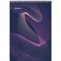 Блокнот А4,60л,клетка,метал.гребень,цв.обложка Forma