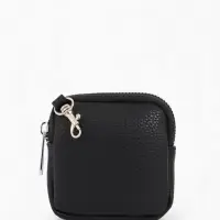 Сумка женская кросс-боди TEXTURA на молнии, 16&times;7&times;17 см, чёрная