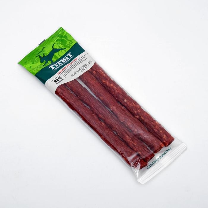 Колбаски пикантные TitBit  Колбаски пикантные TitBit "Золотая коллекция" для собак, 80 г