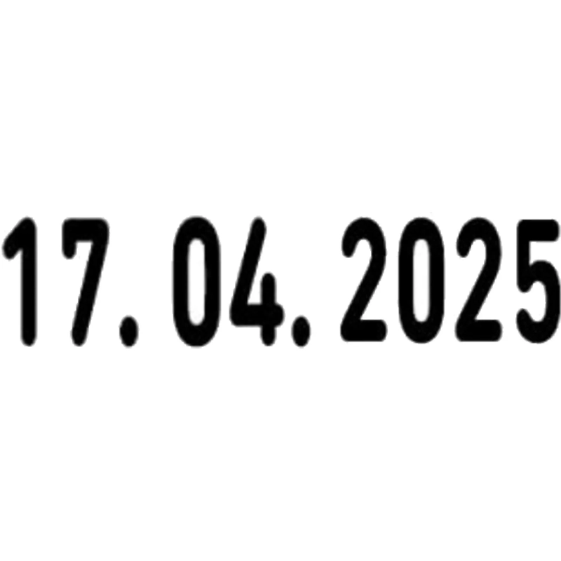 Датер ручной Kores 4мм месяц цифрами 71714