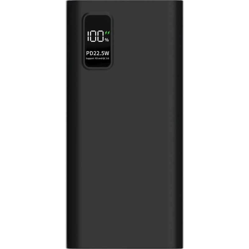 Внешний аккумулятор PERO PB07 30000 mAh,Li-Pol,output USB-C + 4USB-A,черный