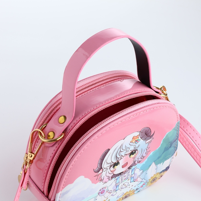 Сумка детская для девочки на молнии «Выбражулька», цвет розовый