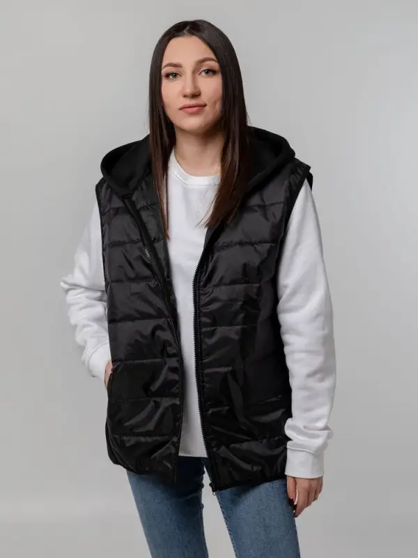 Жилет Orkney с капюшоном, черный, размер XS/S Жилет Orkney с капюшоном, черный, размер XS/S