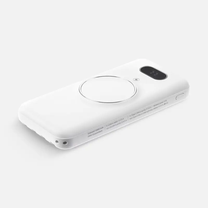 Аккумулятор Omni Qi 10000 мАч, ver.2, белый