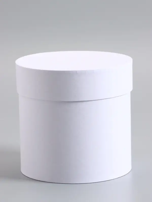 Шляпная коробка белая, 15 х 15 см