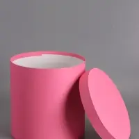 Шляпная коробка розовая, 30 х 30 см