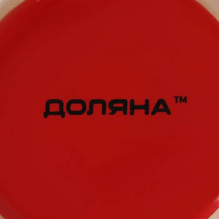 Тарелка глубокая Доляна &laquo;Красный горох&raquo;, 700 мл, d=18 см, керамика, красная