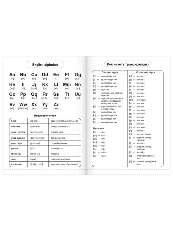 Словарь для записи английских слов English notebook. &laquo;Бульдог&raquo;, 52 стр.