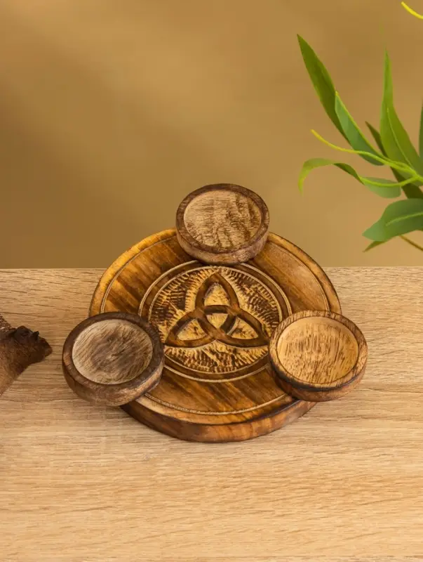 Подставка под благовония  Подставка под благовония "Трикверт" дерево 16,5 см