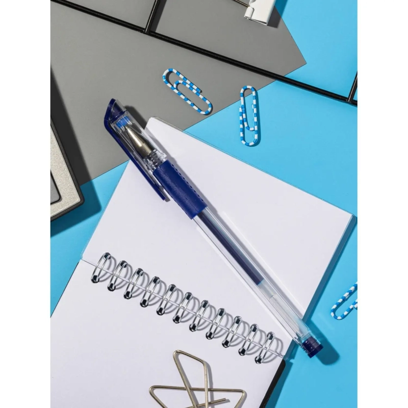 Ручка гелевая неавтомат. Attache Gelios-010 синий стерж, 0,5мм,манж