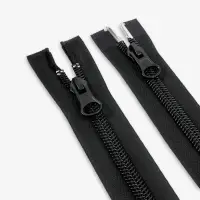 Молния &laquo;Спираль&raquo;, №10, разъёмная, 2 замка, замки автомат, 120 см, чёрная