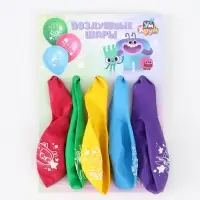 Шар воздушный, 12 дюйм, латексный, 5 штук, Ум и Хрум