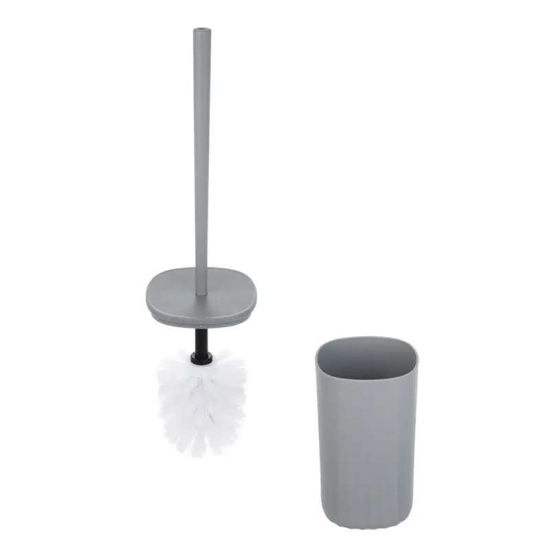 Ёрш для унитаза тм VETTA Сидней, пластик, PP, серый, 9,5x39,5см