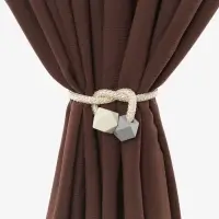 Подхват для штор &laquo;Камушки&raquo;, d=3&times;46 см, пепельно-бежевый, серый