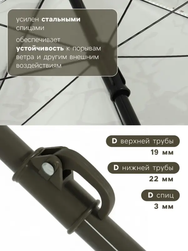 Зонт пляжный maclay, d=210 см, h=200 см