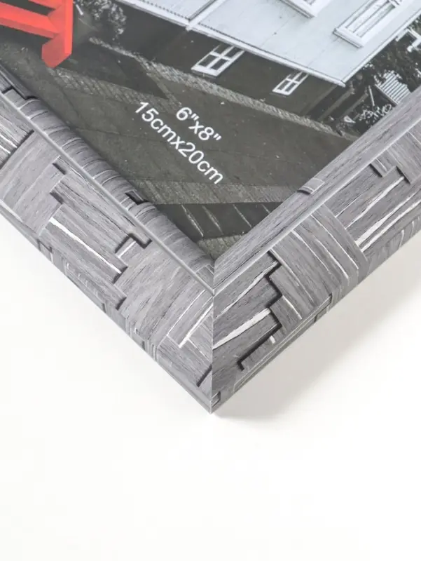 Фоторамка пластик 15х20 см "Моррис" тёмно-серый 23х18х2 см